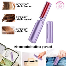 Cargar imagen en el visor de la galería, Mini Cepillo Alisador Portatíl Lila StyleMaster™
