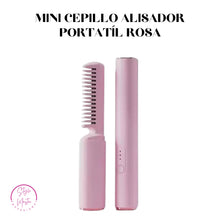 Cargar imagen en el visor de la galería, Mini Cepillo Alisador Portatíl Rosa StyleMaster™
